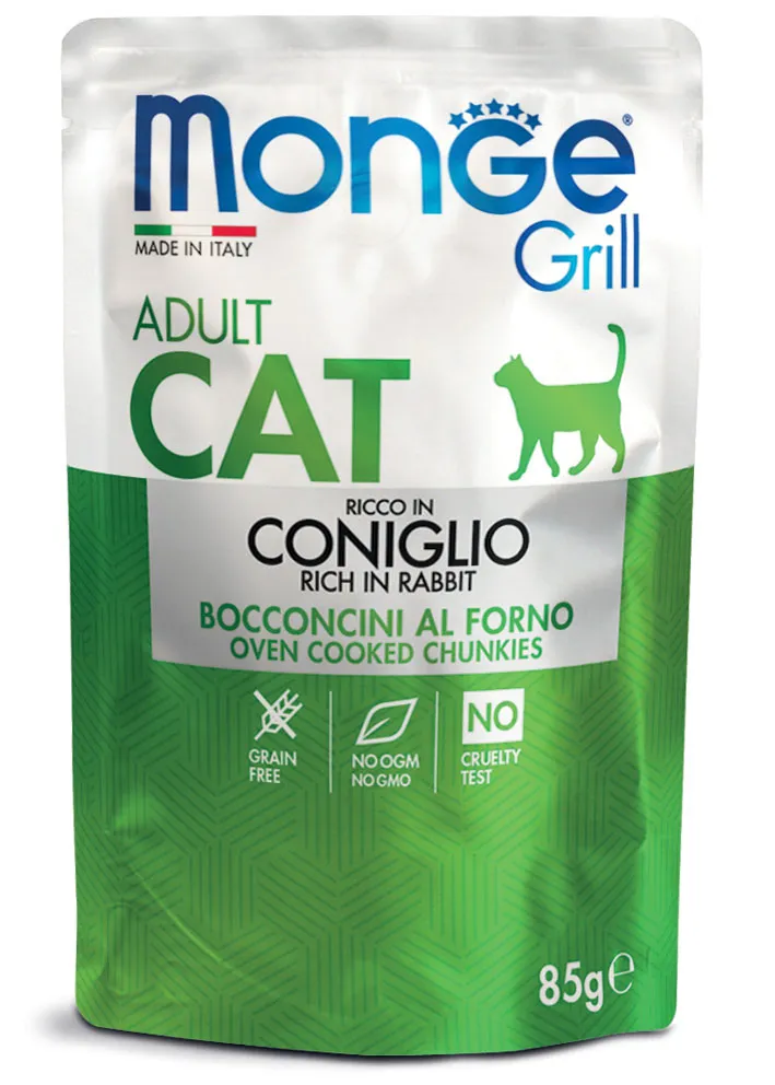 Monge Grill Cat Busta coniglio 85gr