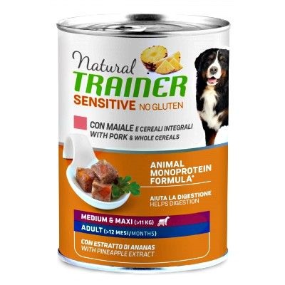 Natural Trainer Sensitive No Gluten Adult maiale 1 x 400 g