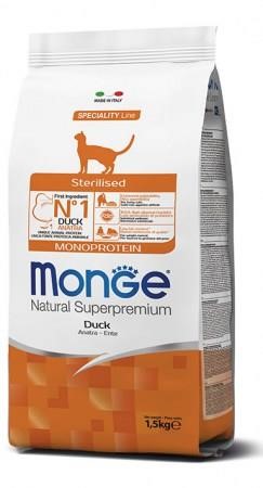 MONGE GATTO STERILISED MONOPROTEICO ANATRA KG 1,5