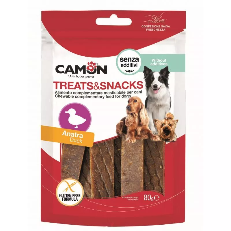 CAMON Treats Snacks Soft Anatra Strips - 80GR