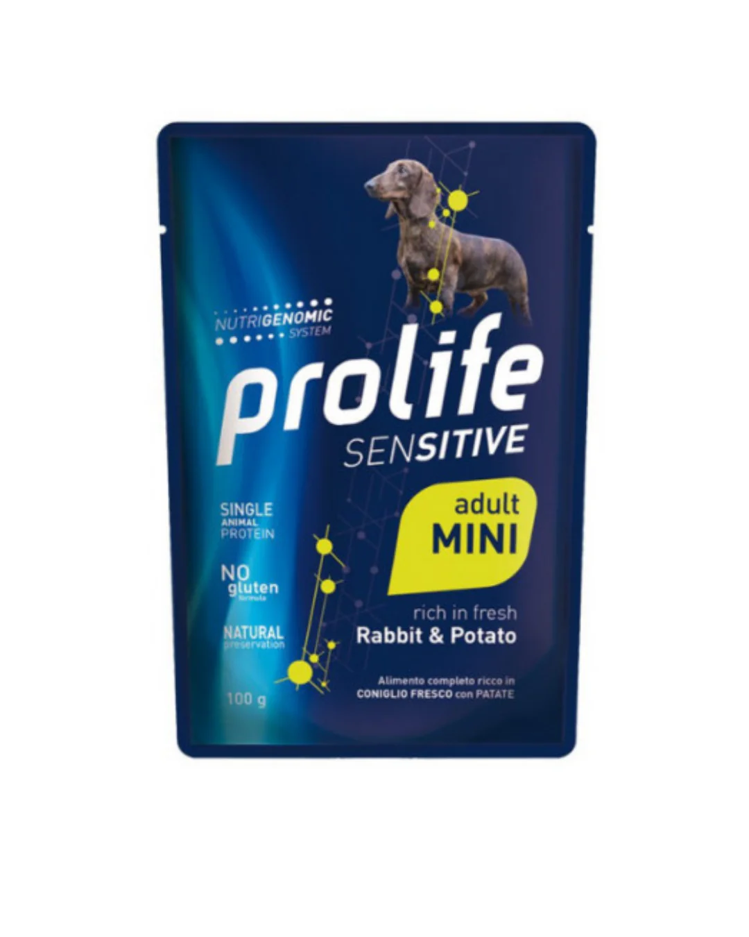 Prolife Sensitive Mini umido (coniglio e patate)