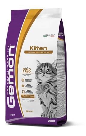 GEMON GATTO SECCO KITTEN KG. 7 pollo e riso