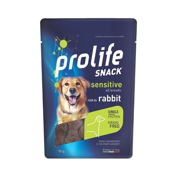 Prolife dog snack grain free sensitive coniglio all breeds 90g