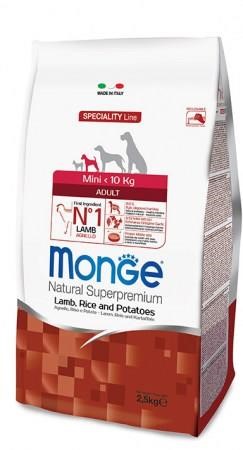 MONGE MINI ADULT AGNELLO RISO E PATATE KG 2,5