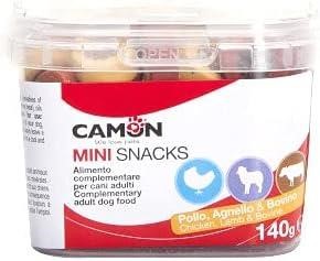 Camon Snack box Duo Disc's Mini Treats & Snacks 140 gr Snack per Cani a Forma di Disco