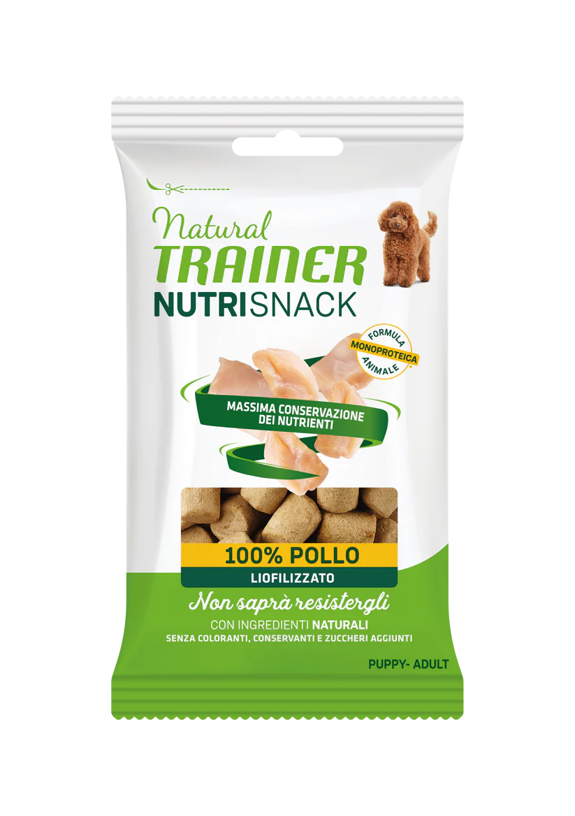 Natural Trainer NutriSnack Puppy&Adult All Size gusto Pollo 20gr