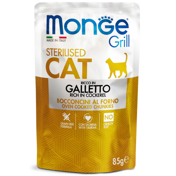 Monge Grill Cat Sterilised Busta 85gr