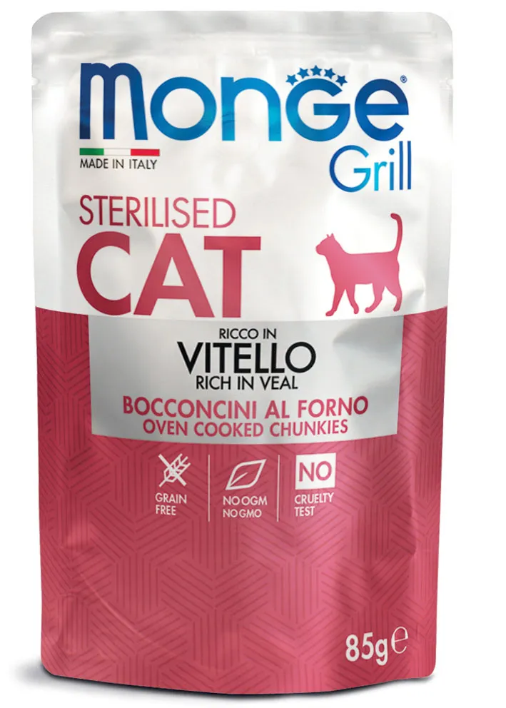 Monge Grill Cat Sterilised Busta 85gr