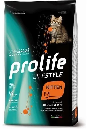 Prolife cat lifestyle kitten pollo e riso 400gr