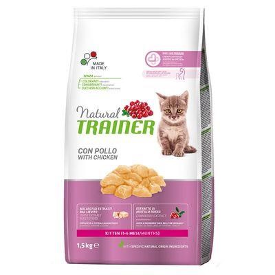 Natural Trainer Kitten Pollo Crocchette gatto