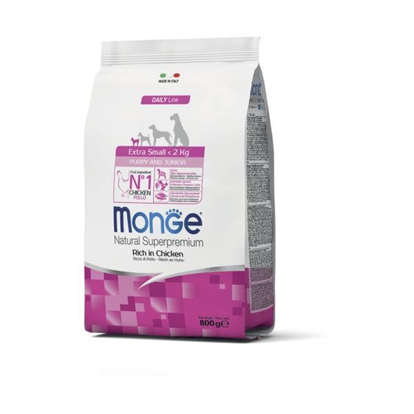 Monge Natural Superpremium Extra Small Puppy & Junior Ricco di Pollo