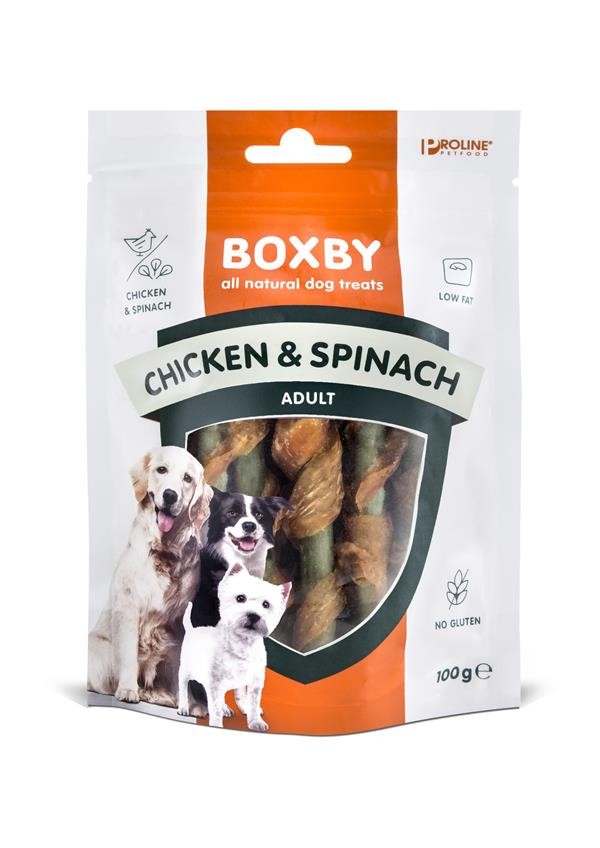 BOXBY Chicken & Spinach 100 gr