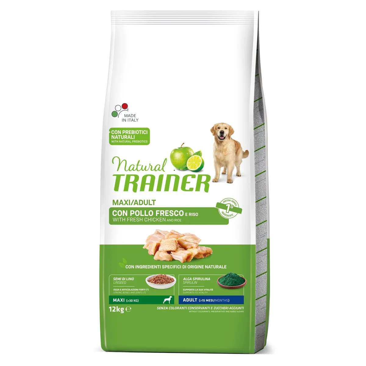 Natural Trainer Adult Maxi Pollo e Riso